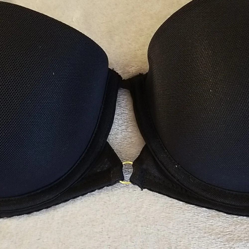 Sam Edelman Mesh Convertible Black Balconette Bra 32C - Picture 5 of 13